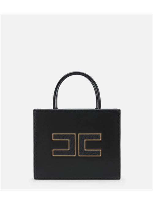 SMALL TOTE WITH LOGO ELISABETTA FRANCHI | BS33A56E2110 Nero